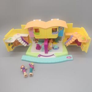 Phone Fun Polly Pockets w 2 Figures VTG Magic Movin Mattel Playset 2000 WORKS
